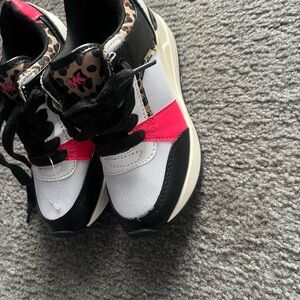 Michael Kors Kids' Sneakers with Pink, Black, and White Accents